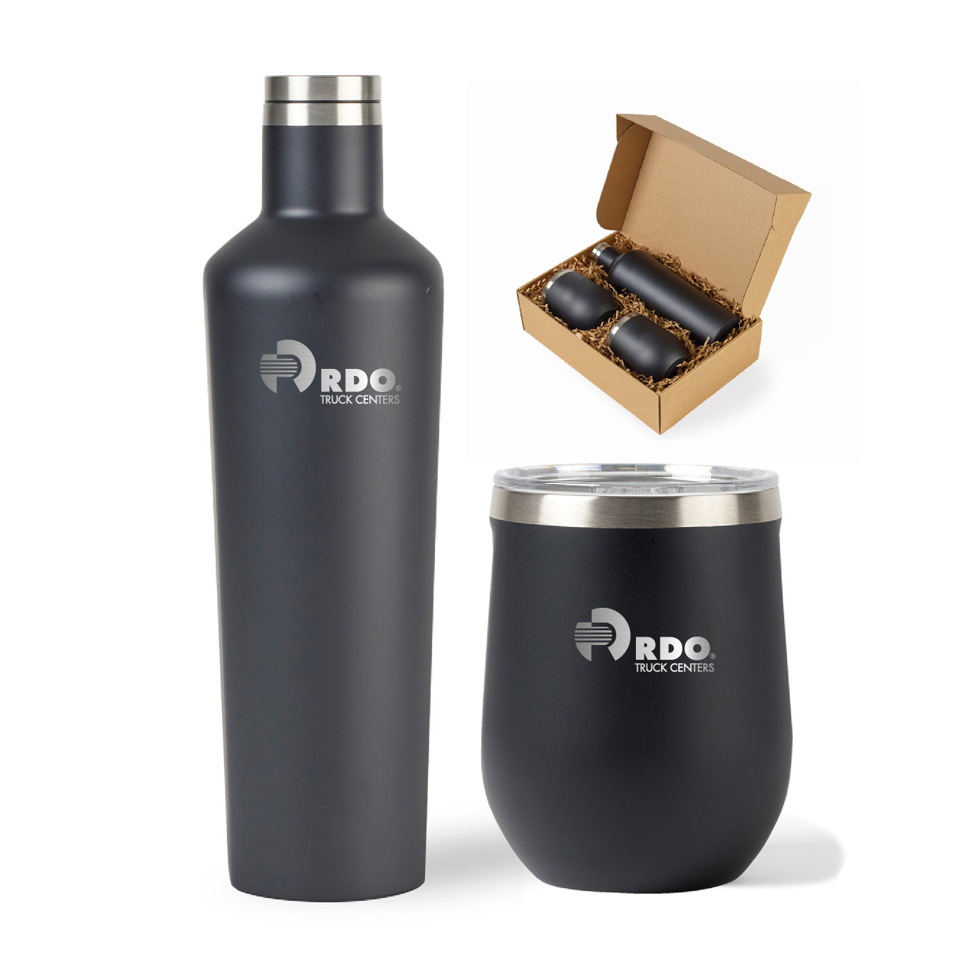 Corkcicle Canteen & Stemless Wine Cup Gift Set