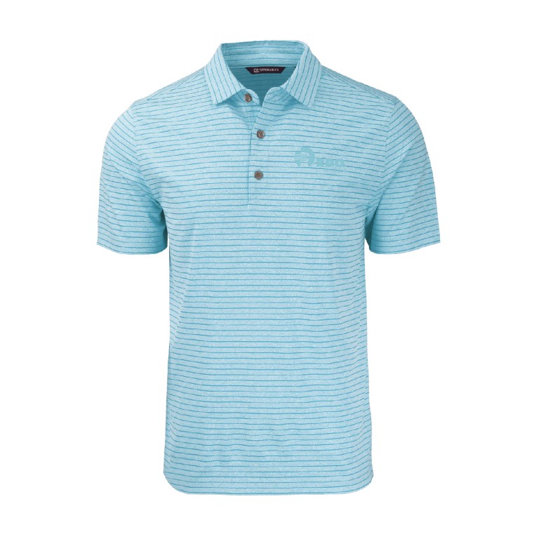 Cutter & Buck Forge Eco Heather Stripe Stretch Recycled Men's Polo