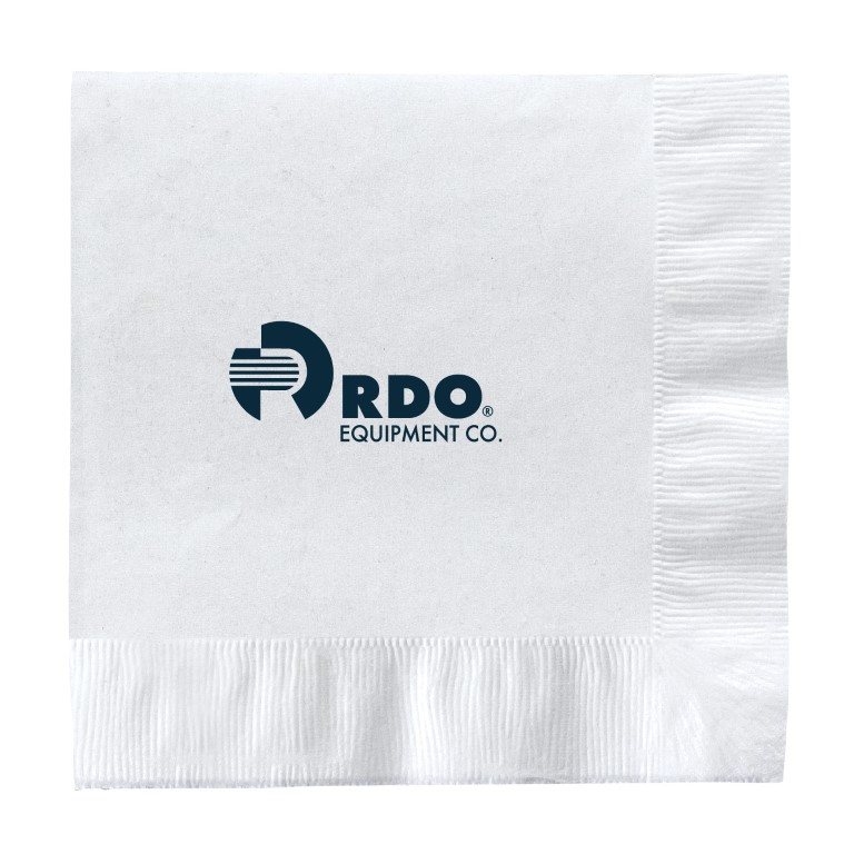 White Beverage Napkin