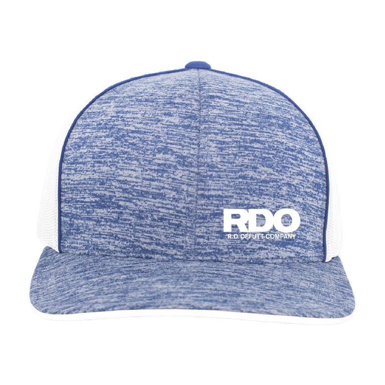 thumbnail image 2 of Pacific Headwear 110C Heather Trucker Snapback – Mid-Profile, Curved Visor, Mesh Back, Unisex 2 of 5