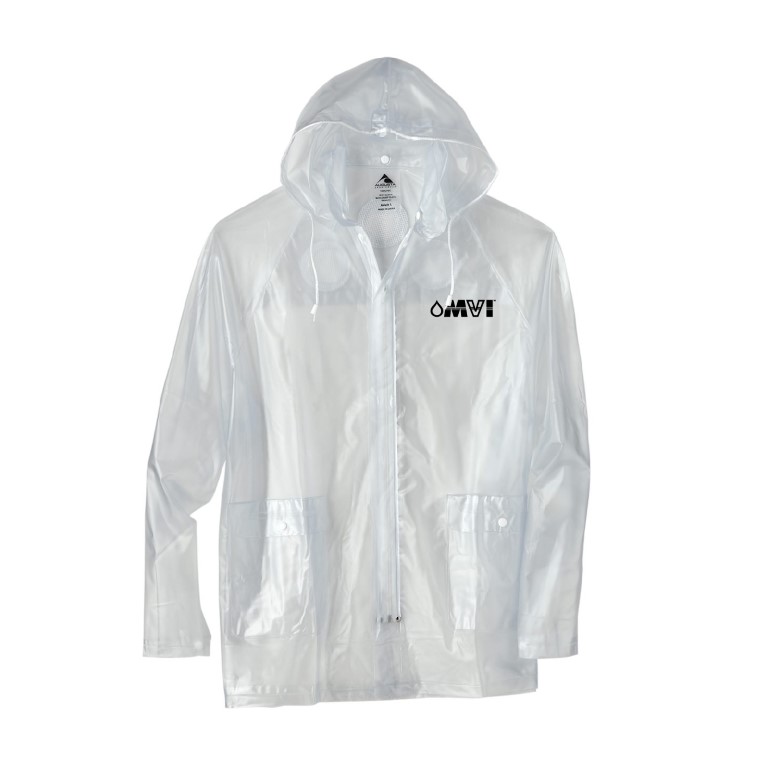 Augusta Sportswear Clear Hooded Rain Jacket