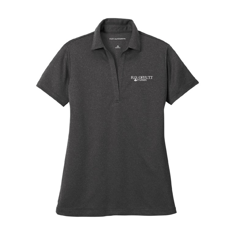 Port Authority Ladies Heathered Silk Touch Performance Polo