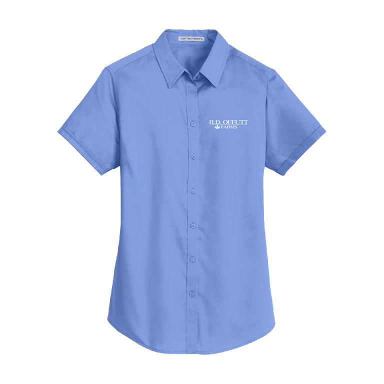 Port Authority Ladies Short Sleeve SuperPro Twill Shirt