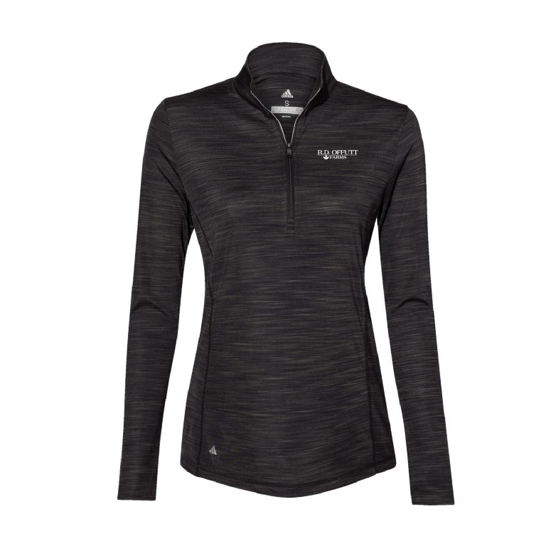 Adidas Women's Lightweight Melange Quarter-Zip Pullover