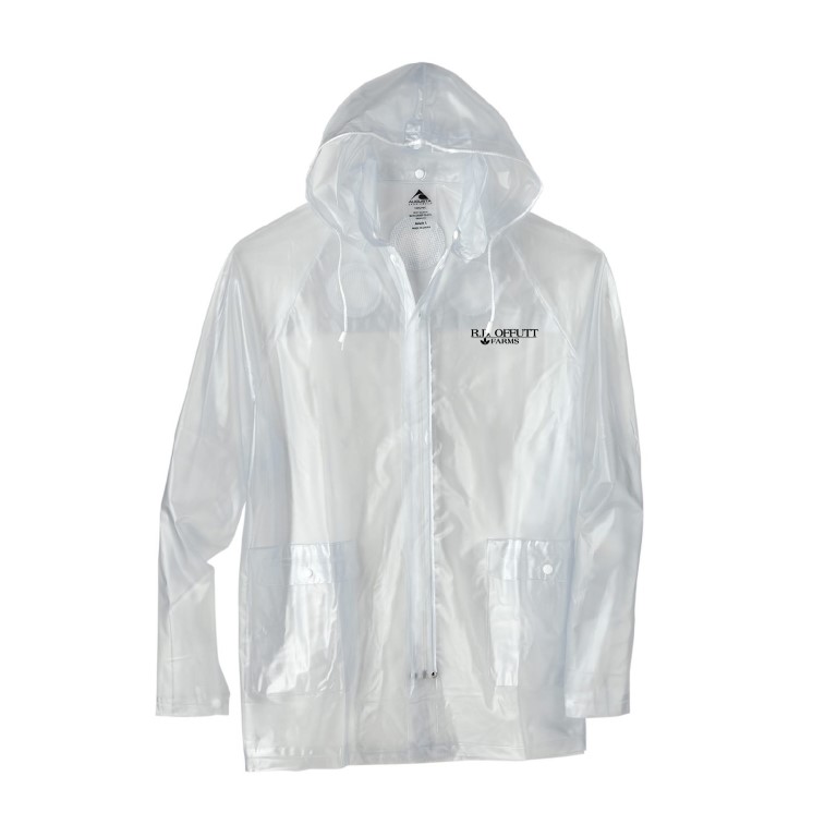 Augusta Sportswear Clear Hooded Rain Jacket