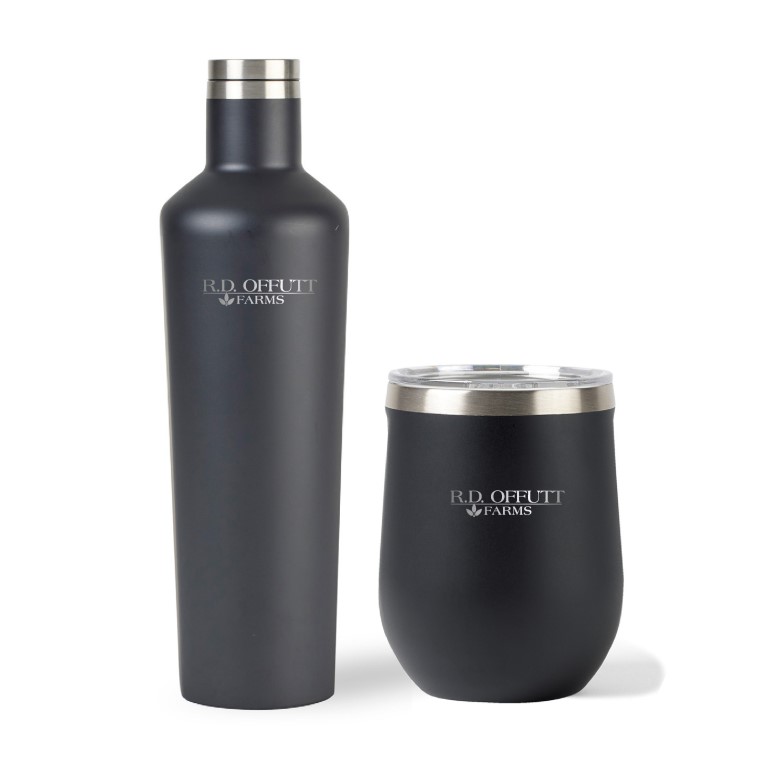 Corkcicle Canteen & Stemless Wine Cup Gift Set