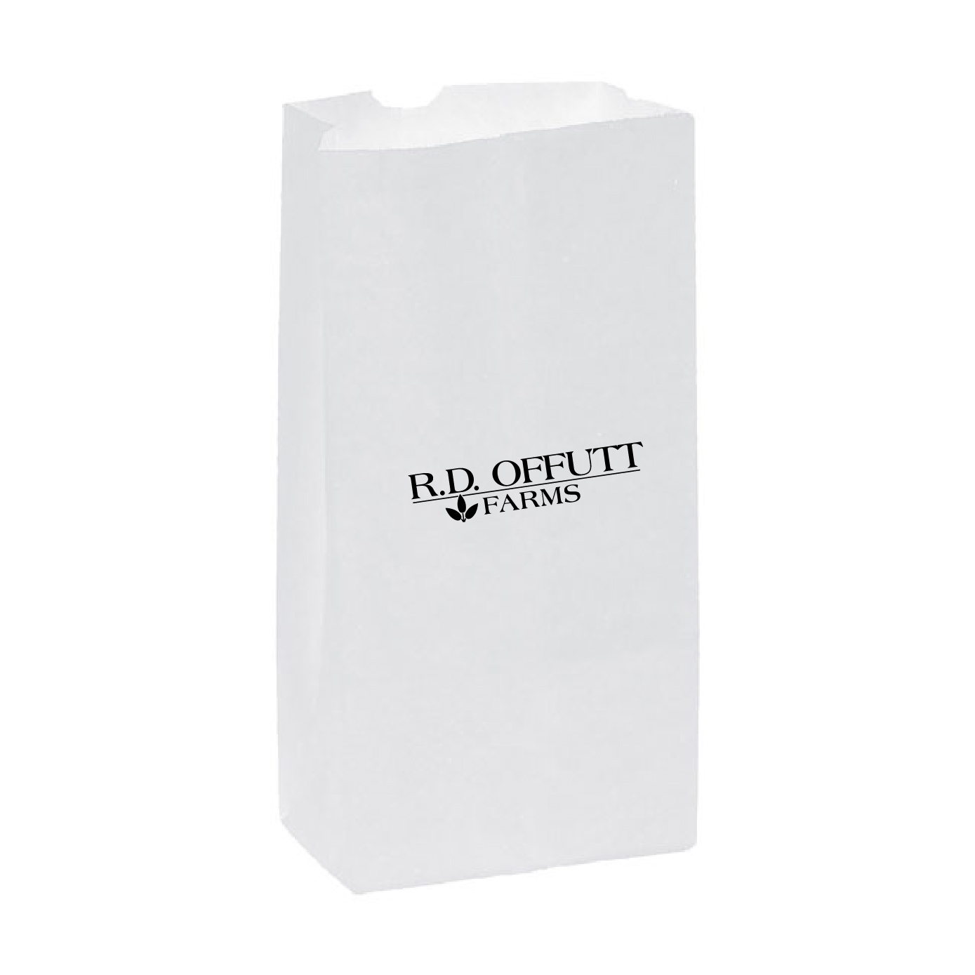 White Kraft Custom Popcorn Bag - Case of 1,000