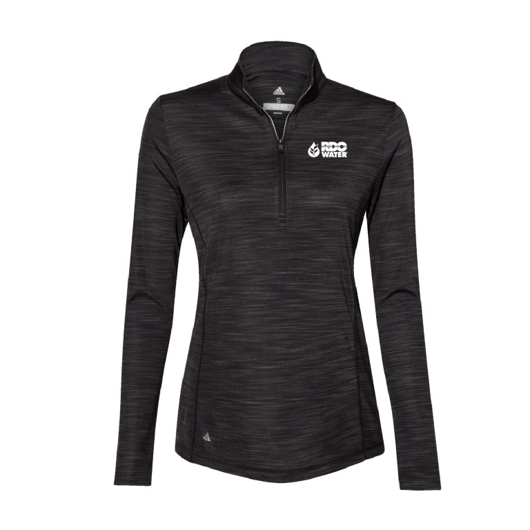 Adidas Women's Lightweight Melange Quarter-Zip Pullover