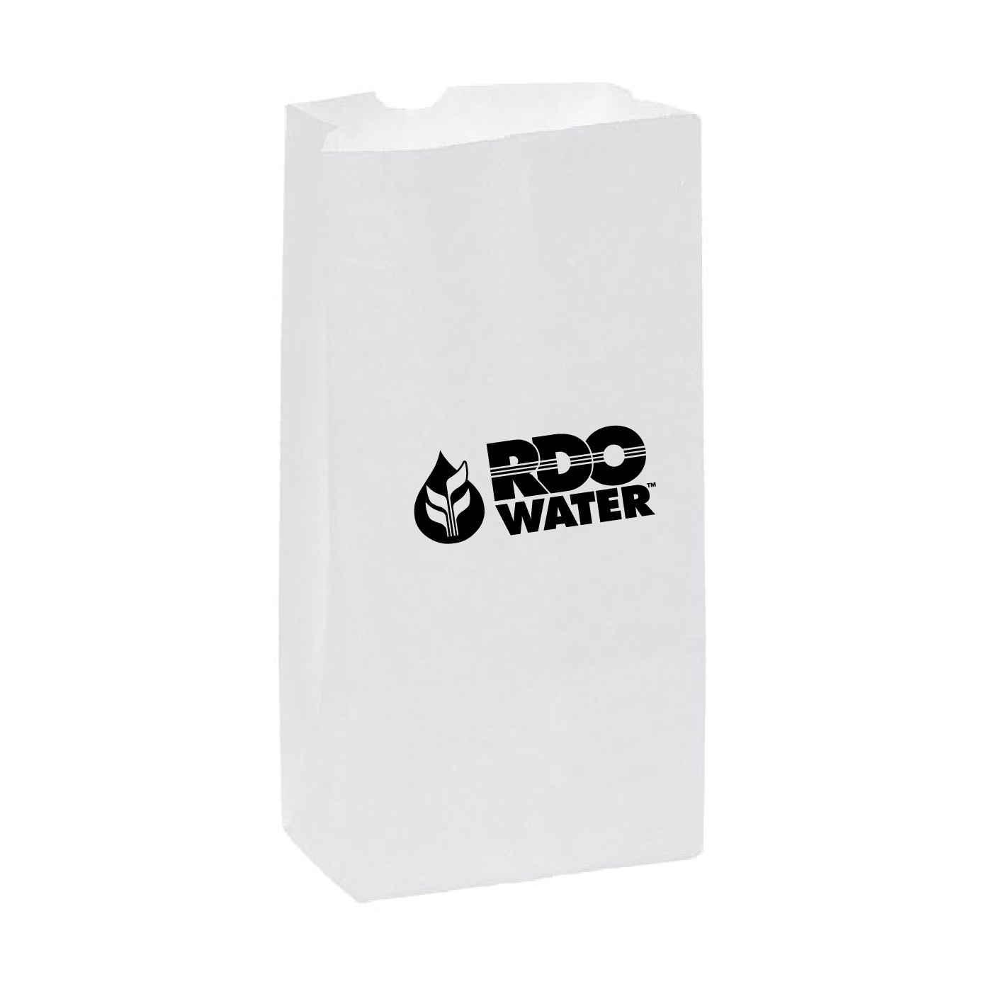 White Kraft Custom Popcorn Bag - Case of 1,000