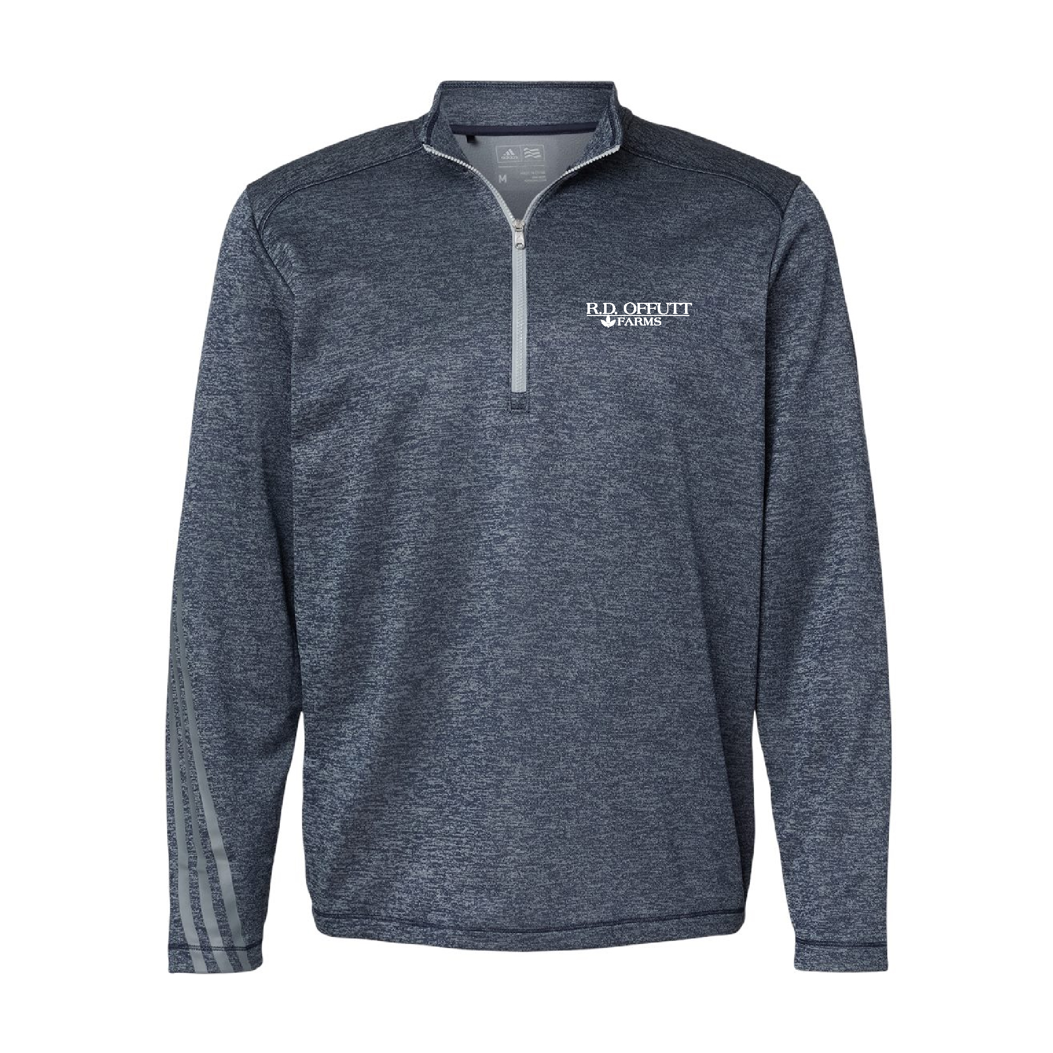 Adidas Brushed Terry Heathered Quarter-Zip Pullover